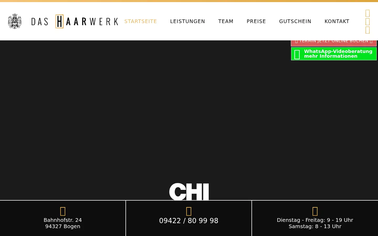 Screenshot of haarwerk-bogen.de