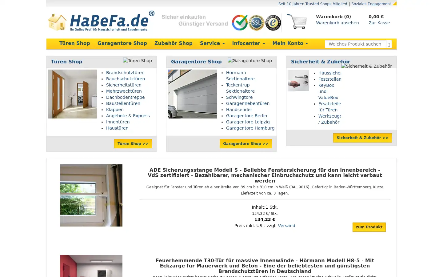 Screenshot of habefa.de
