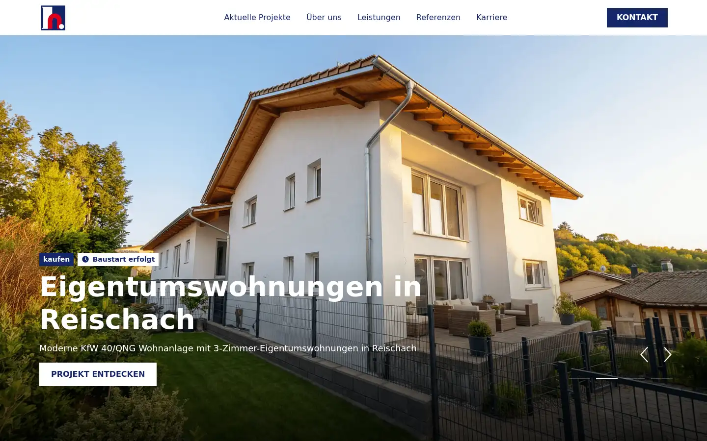 Screenshot of haberlander-bau.de