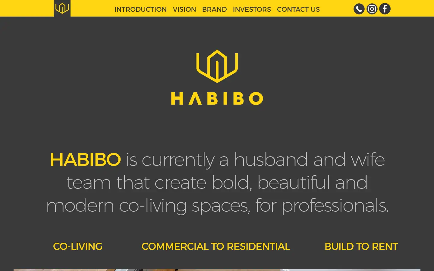 Screenshot of habibohomes.co.uk