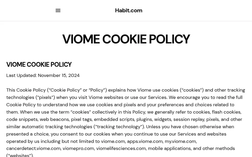 Screenshot of habit.com