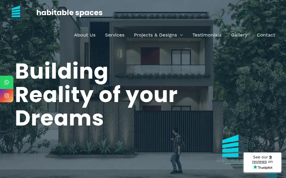 Screenshot of habitablespaces.in