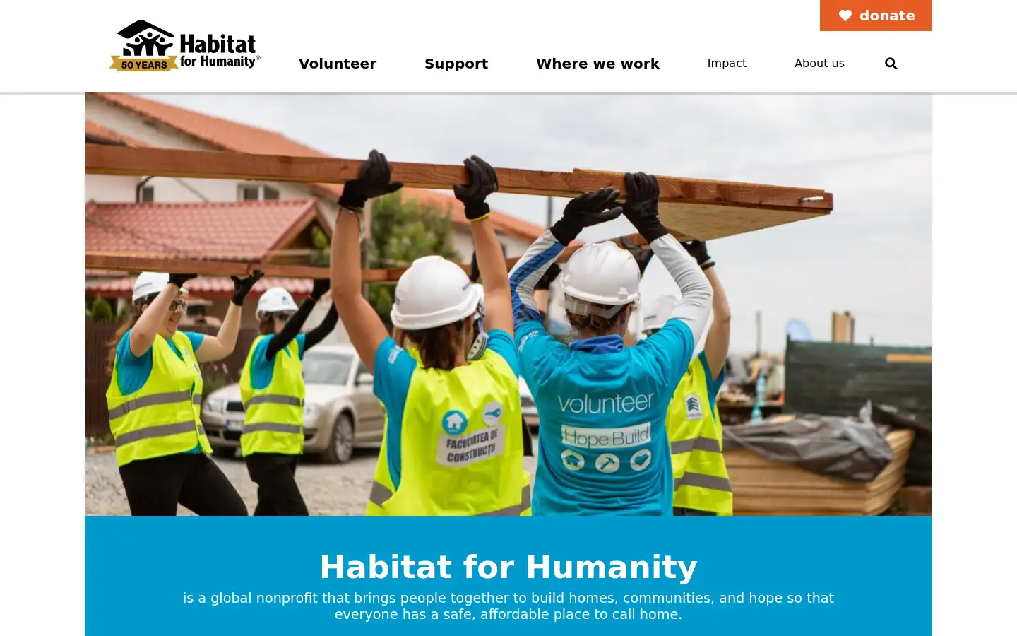 Screenshot of habitat.org