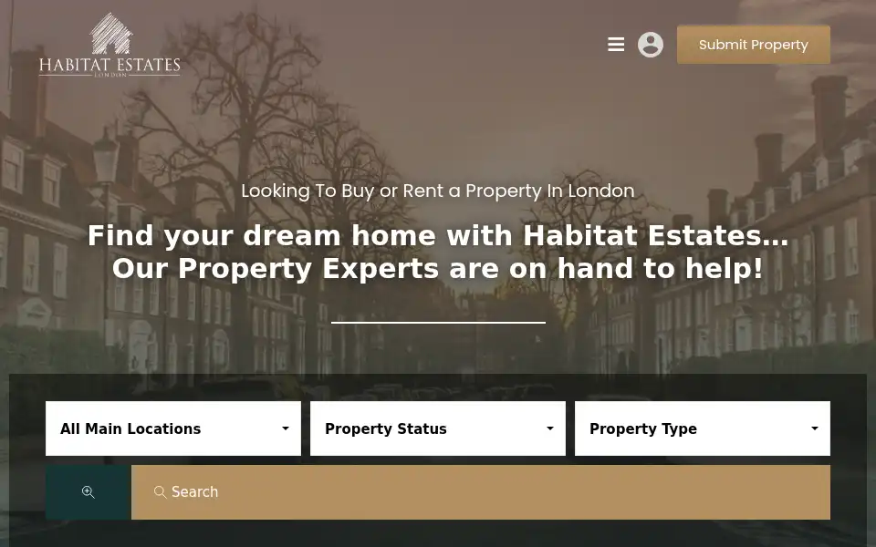 Screenshot of habitatestates.co.uk