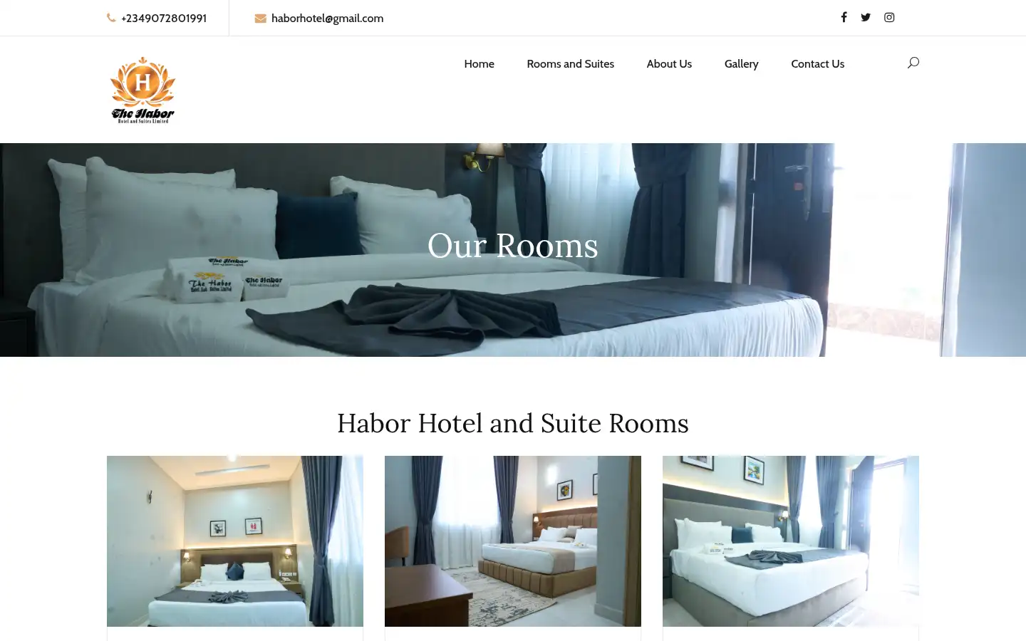 Screenshot of haborhotel.com