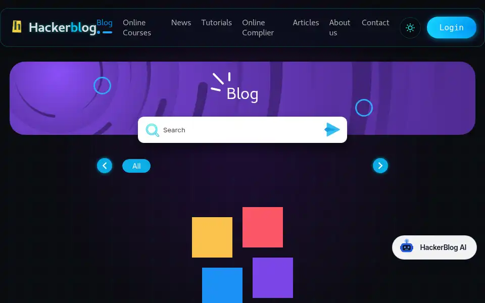 Screenshot of hackerblog.co.in
