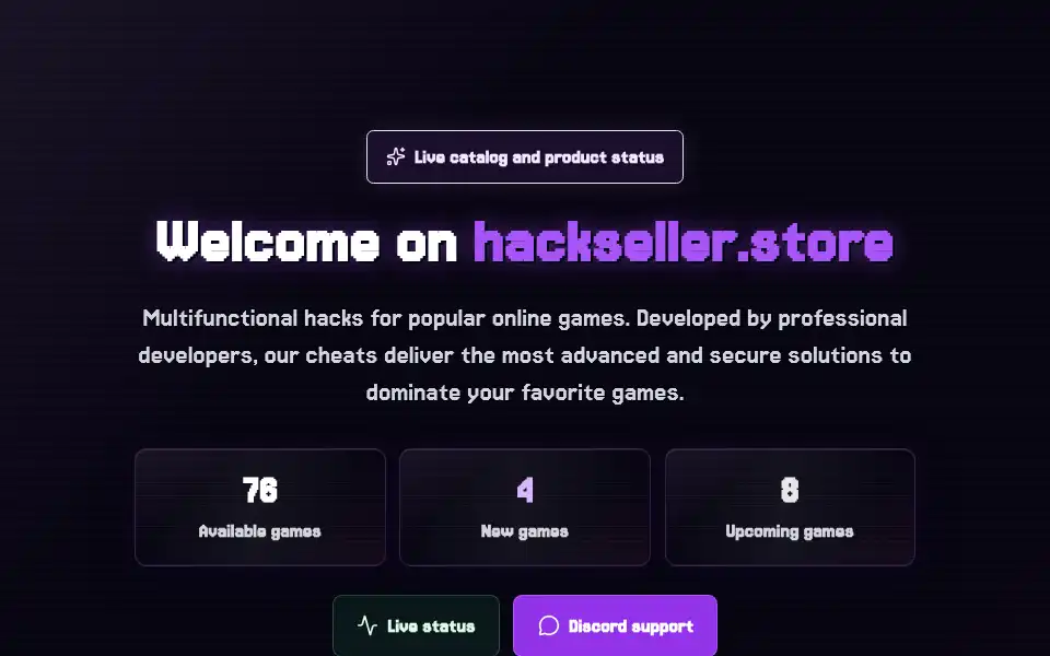 Screenshot of hackseller.store