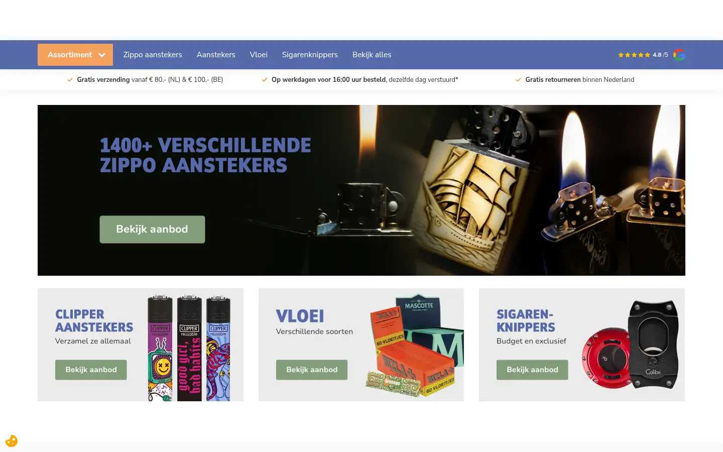 Screenshot of haddockslightershop.com