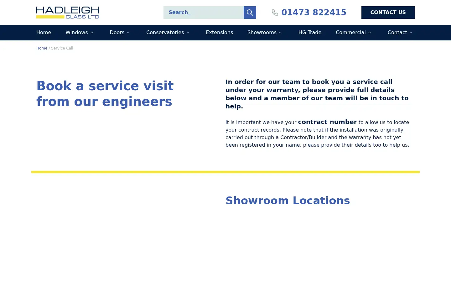 Screenshot of hadleighglass.co.uk