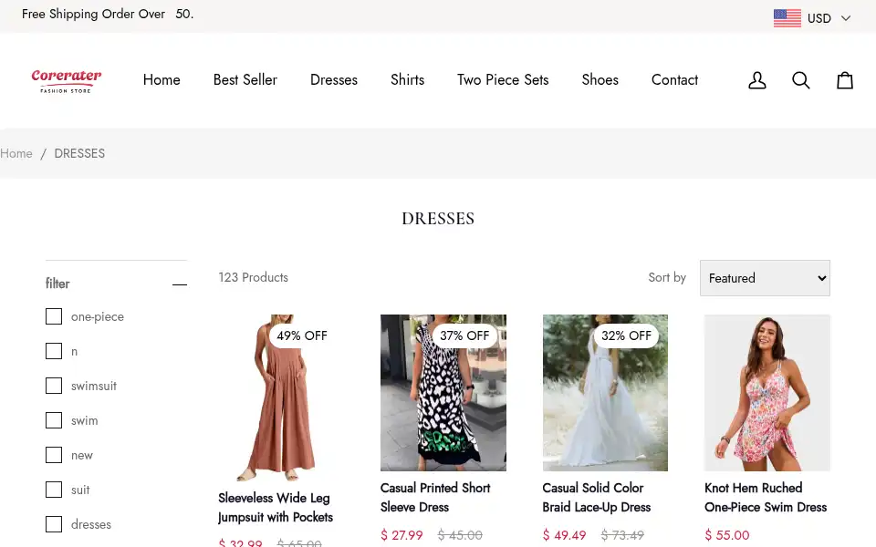 Screenshot of haestar.shop