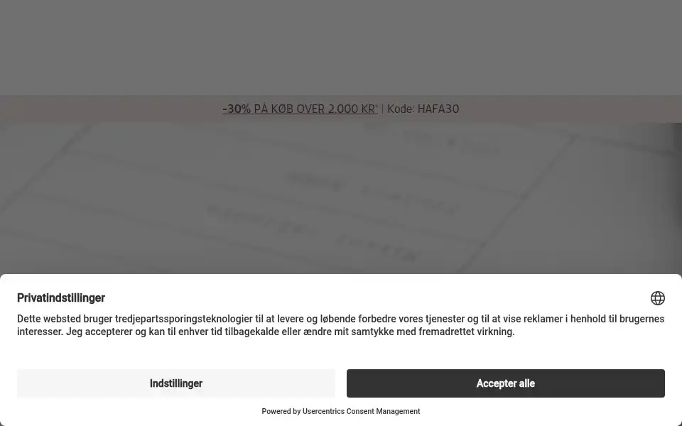 Screenshot of hafa.dk