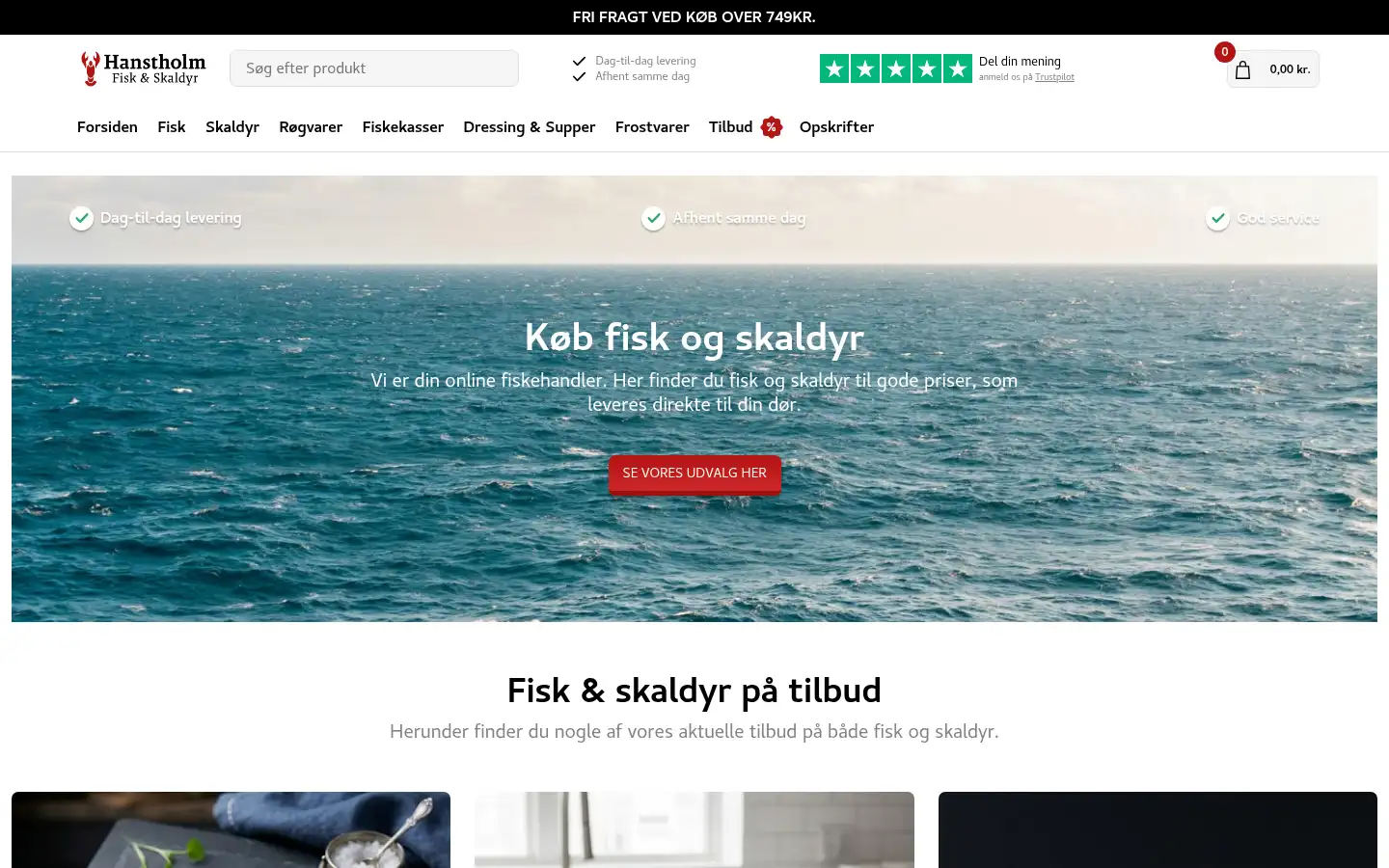 Screenshot of hafiska.dk