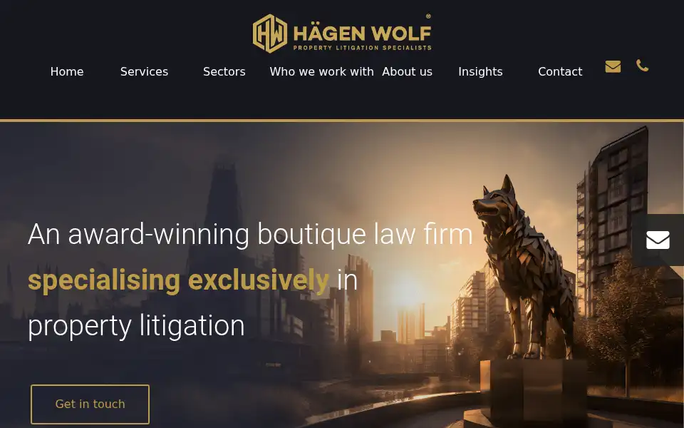 Screenshot of hagenwolf.co.uk
