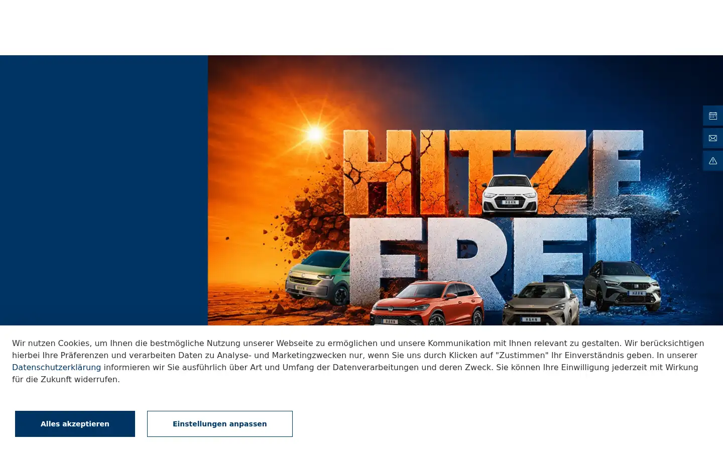 Screenshot of hahn-gruppe.de