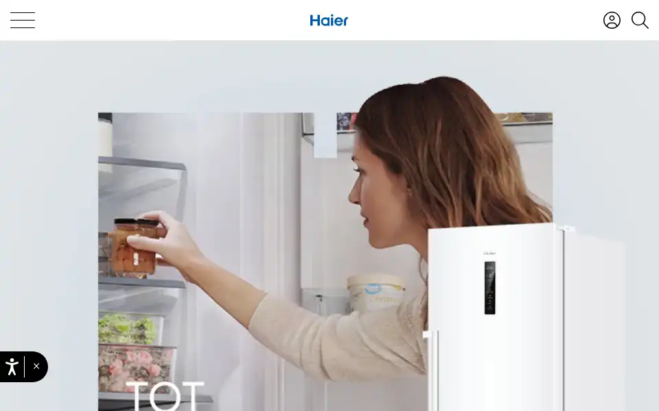 Screenshot of haier.nl