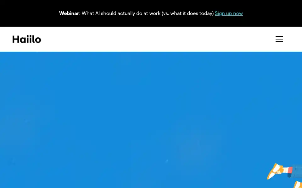 Screenshot of haiilo.com