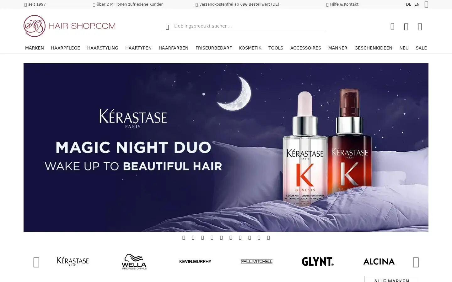 Screenshot of hair-shop.com