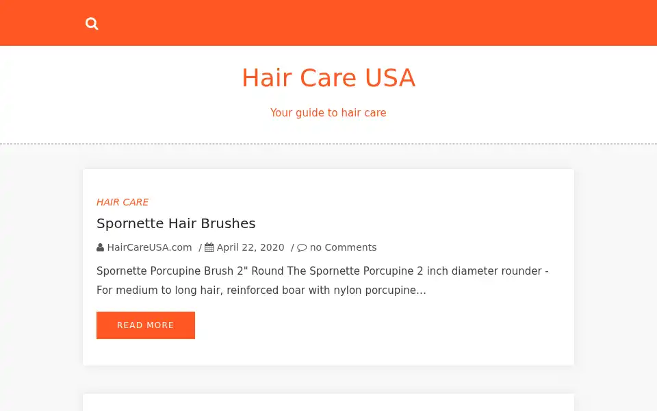 Screenshot of haircareusa.com