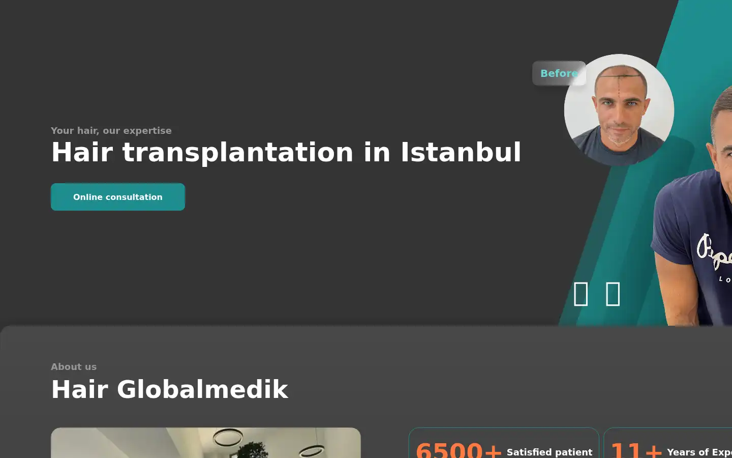 Screenshot of hairglobalmedik.com
