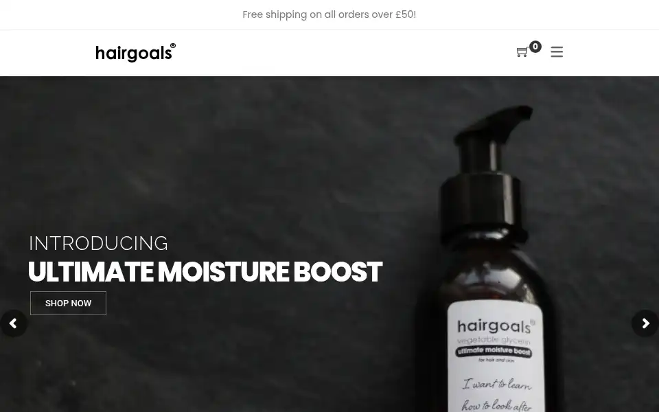 Screenshot of hairgoals.co.uk