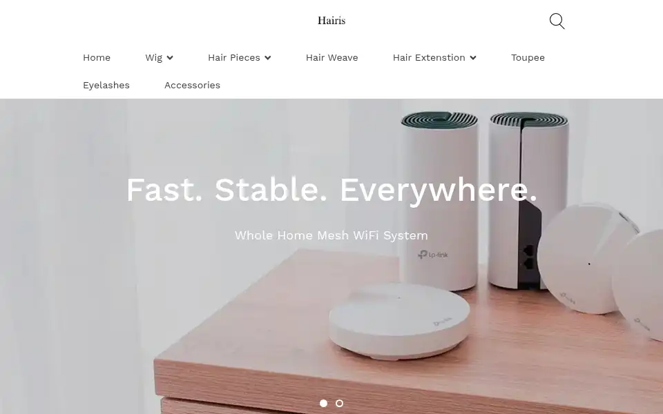 Screenshot of hairis.com