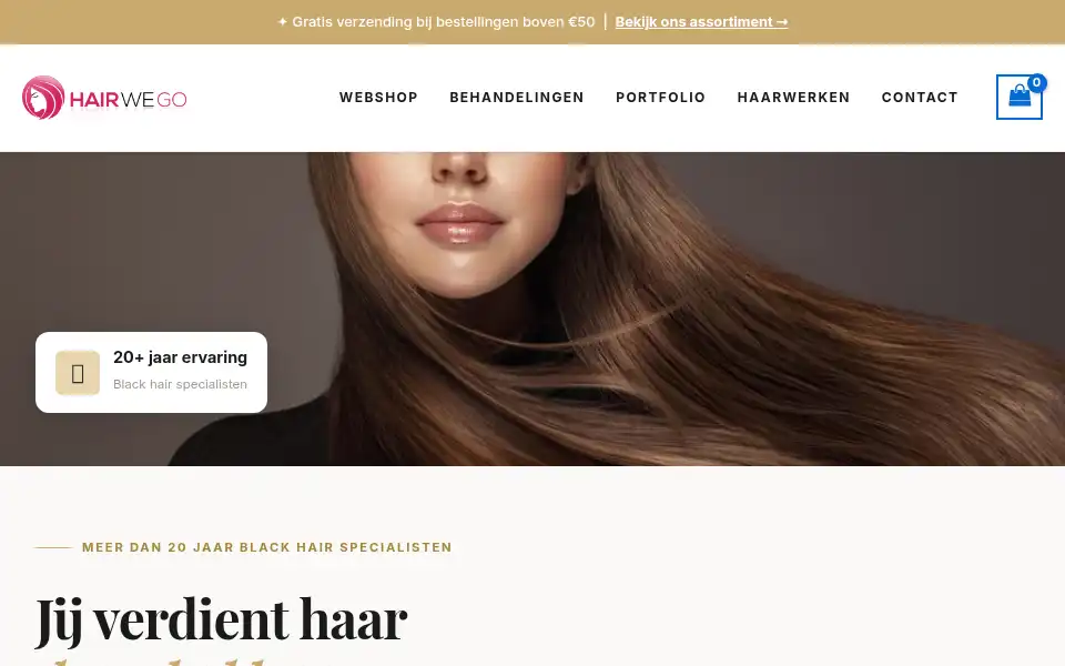 Screenshot of hairwego.nl