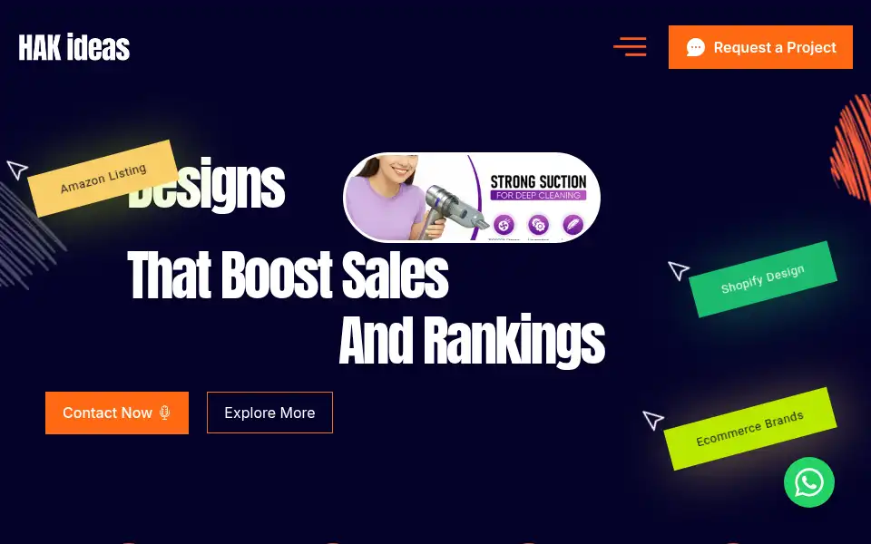 Screenshot of hakideas.com