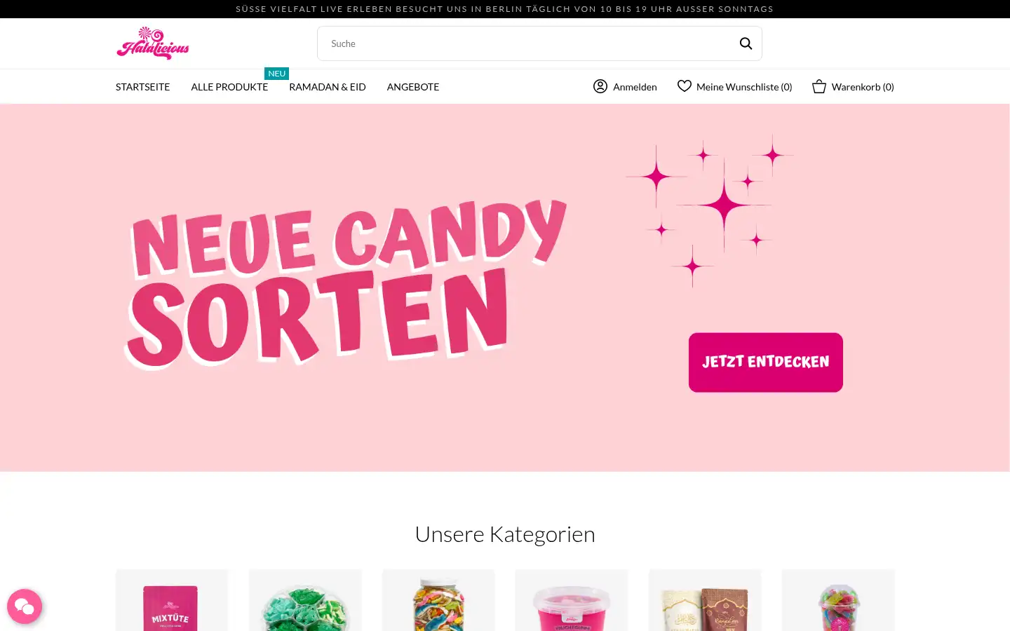 Screenshot of halalicious.de