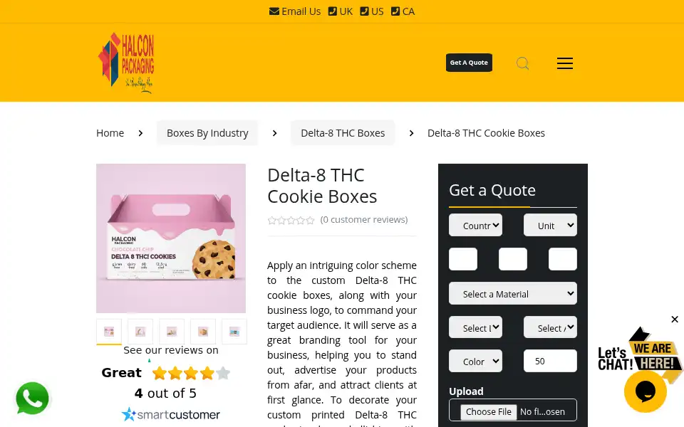 Screenshot of halconpackaging.com