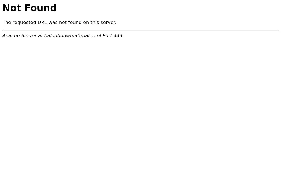 Screenshot of haldobouwmaterialen.nl