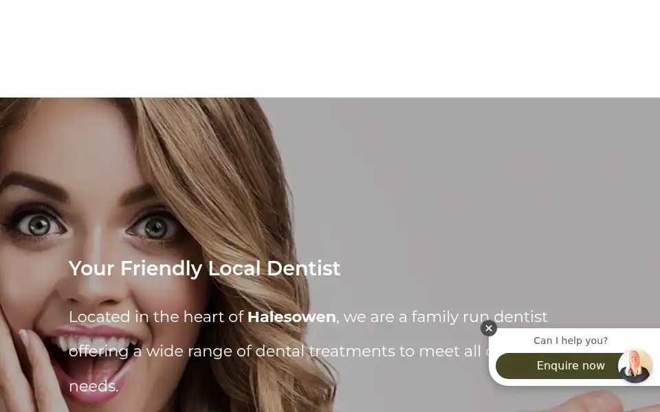 Screenshot of halesowendental.co.uk
