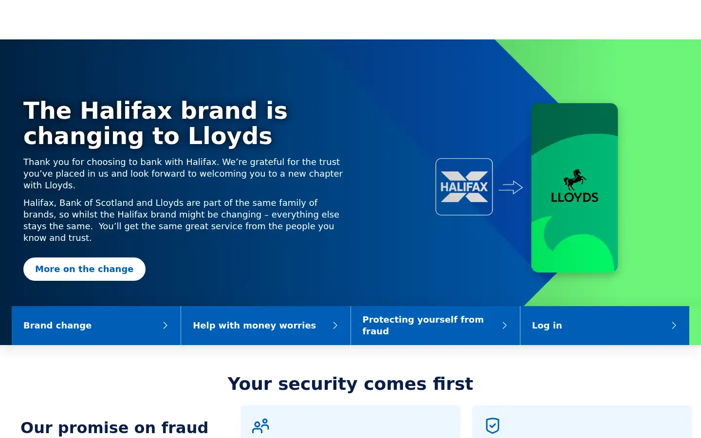 Screenshot of halifax.co.uk