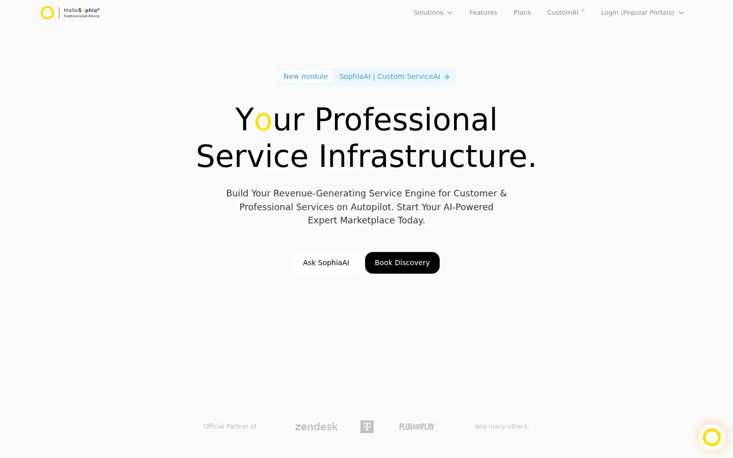 Screenshot of hallosophia.com