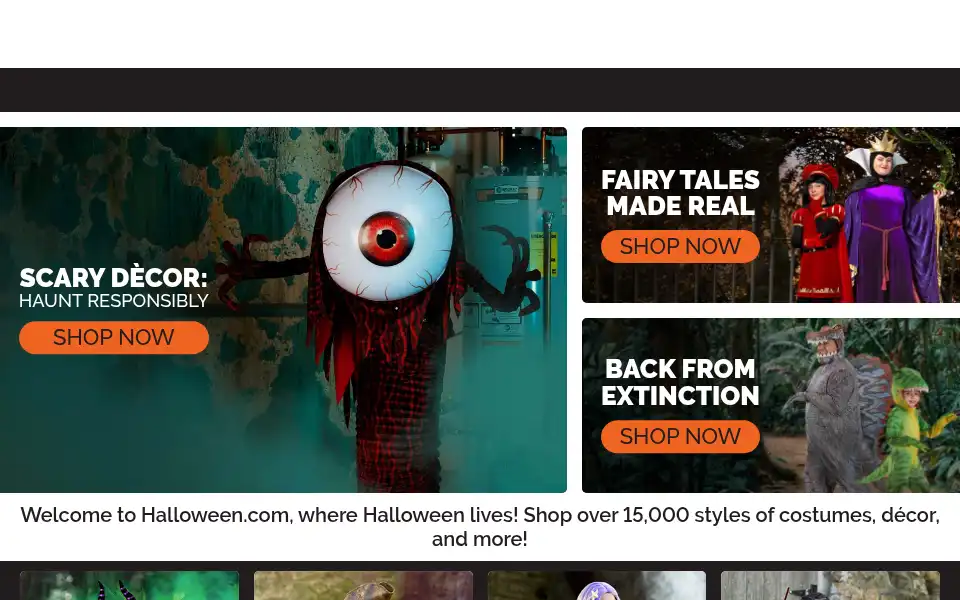 Screenshot of halloween.com