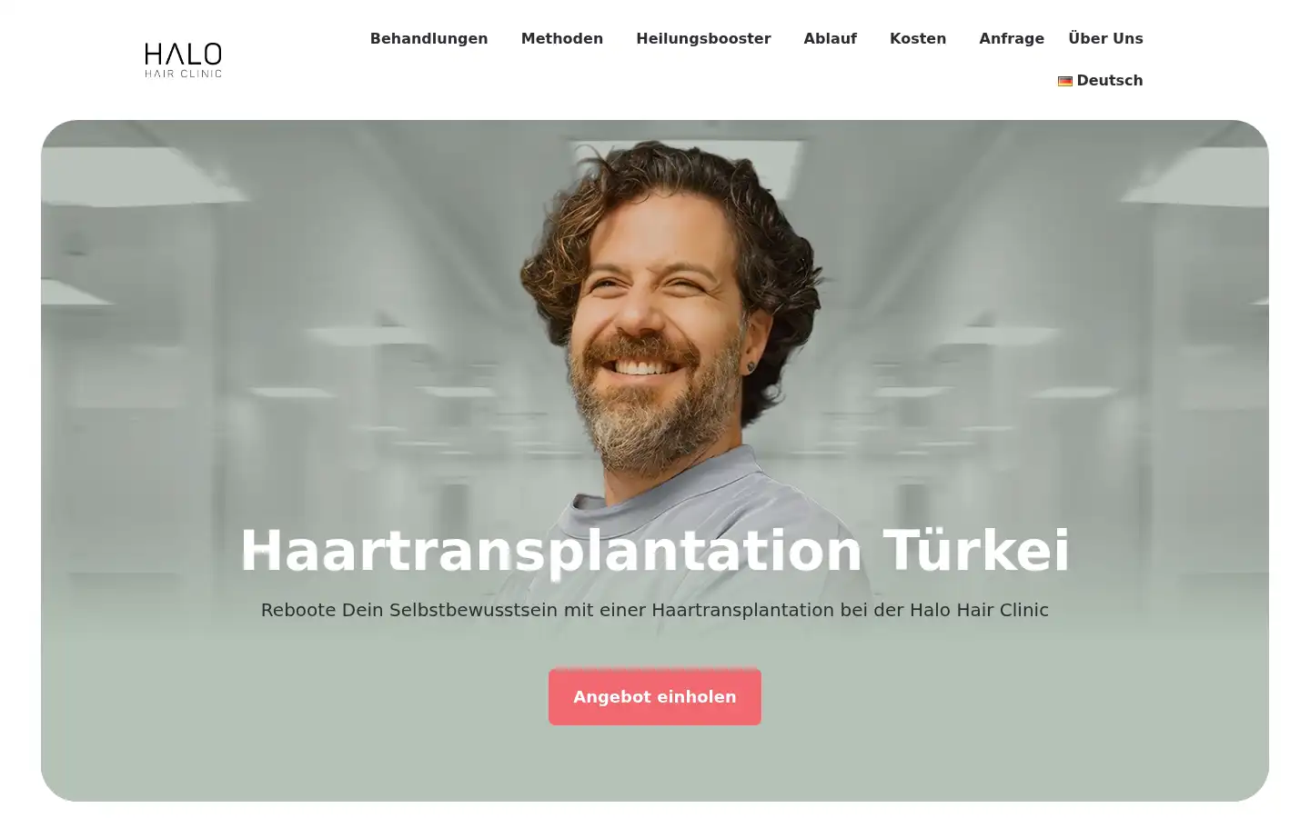 Screenshot of halohairclinic.com