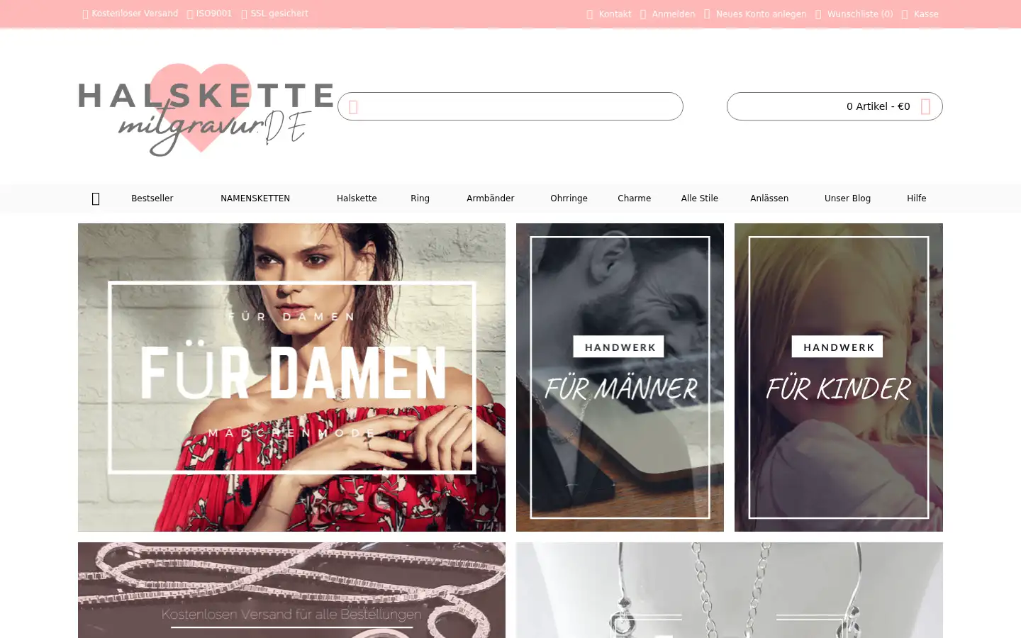 Screenshot of halskettemitgravur.de