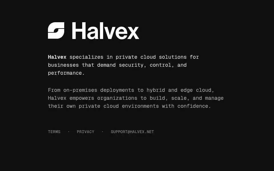 Screenshot of halvex.net