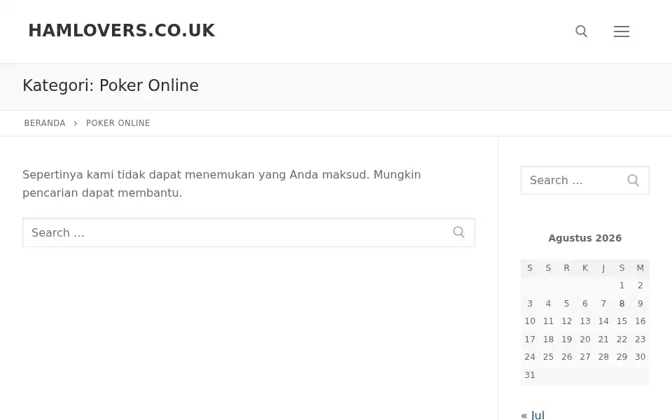 Screenshot of hamlovers.co.uk