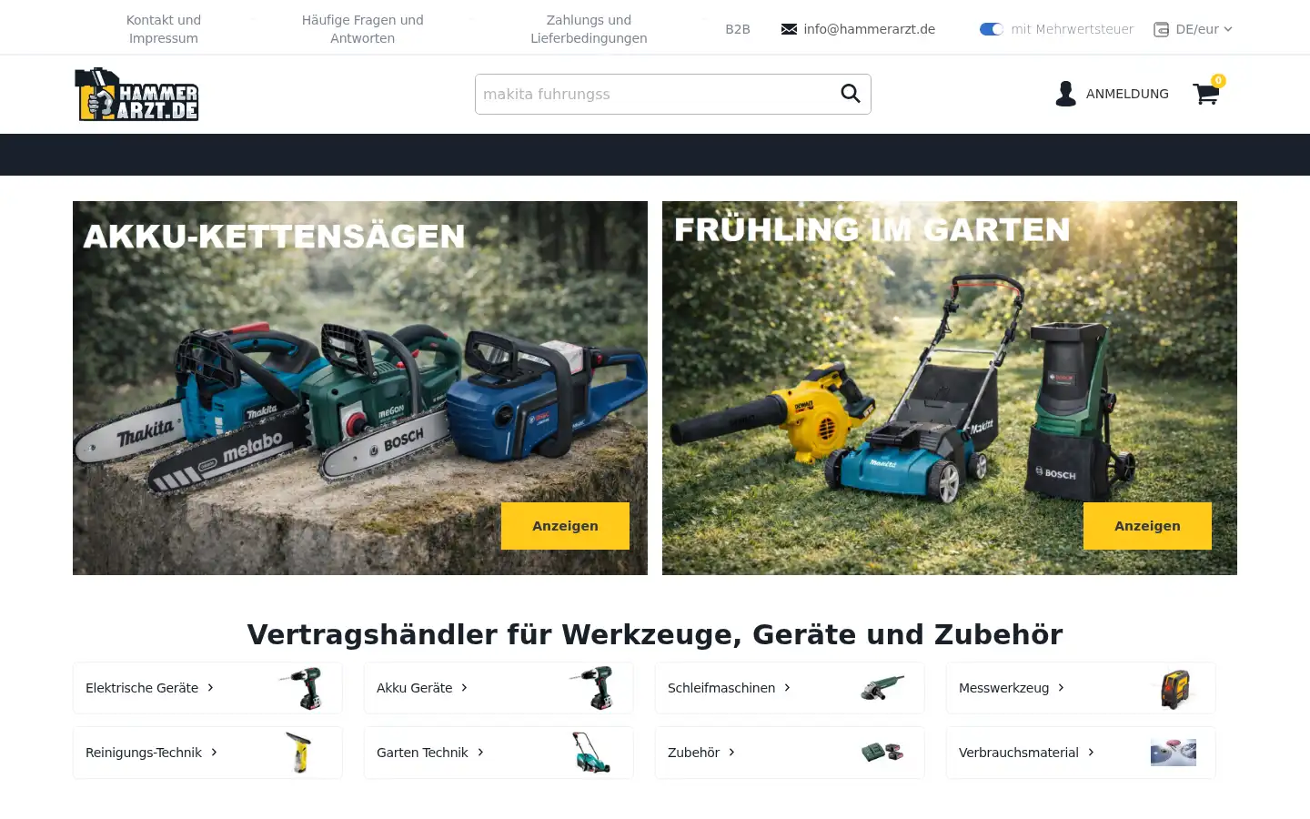Screenshot of hammerarzt.de