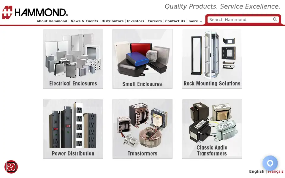Screenshot of hammfg.com