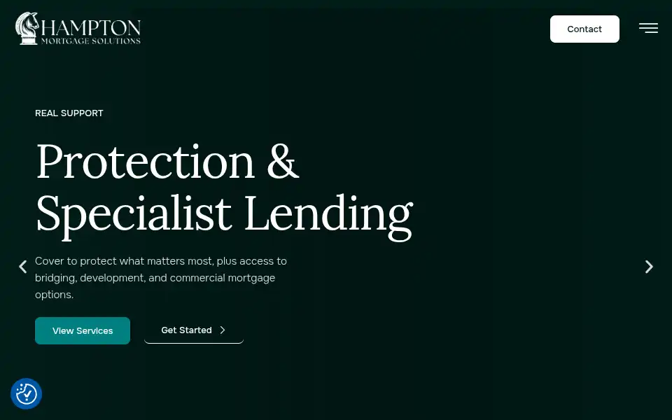 Screenshot of hamptonmortgagesolutions.co.uk