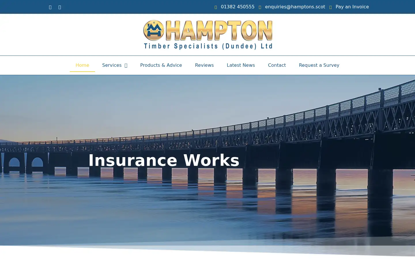 Screenshot of hamptons.scot