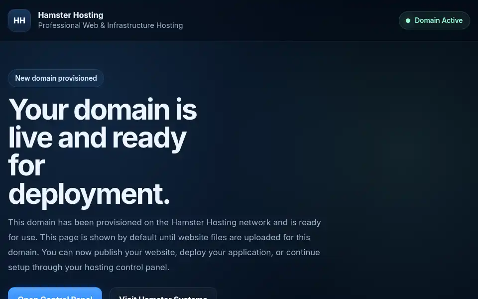 Screenshot of hamsternetwork.com