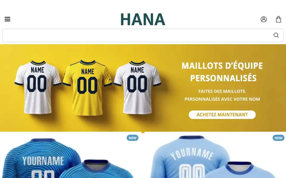 Screenshot of hanajersey.fr