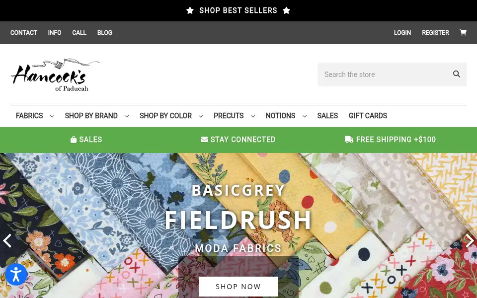 Screenshot of hancocks-paducah.com