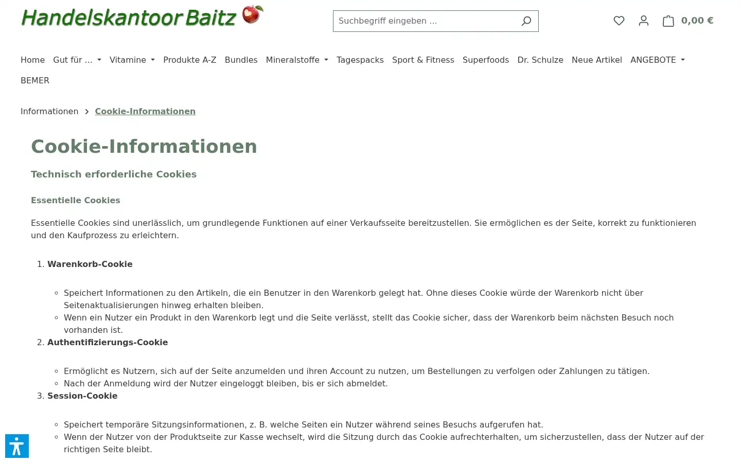 Screenshot of handelskantoor.de
