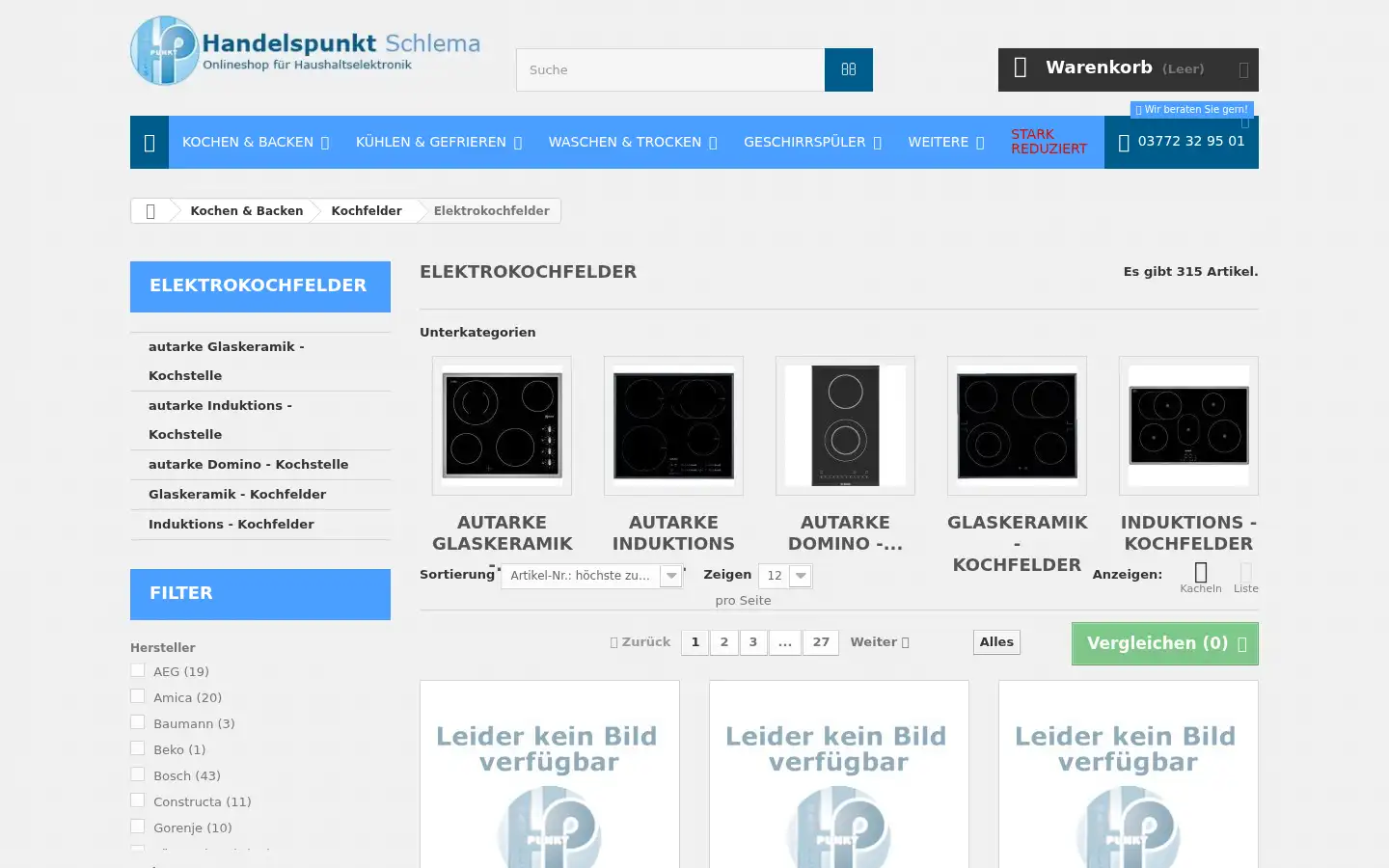 Screenshot of handelspunkt-schlema.de