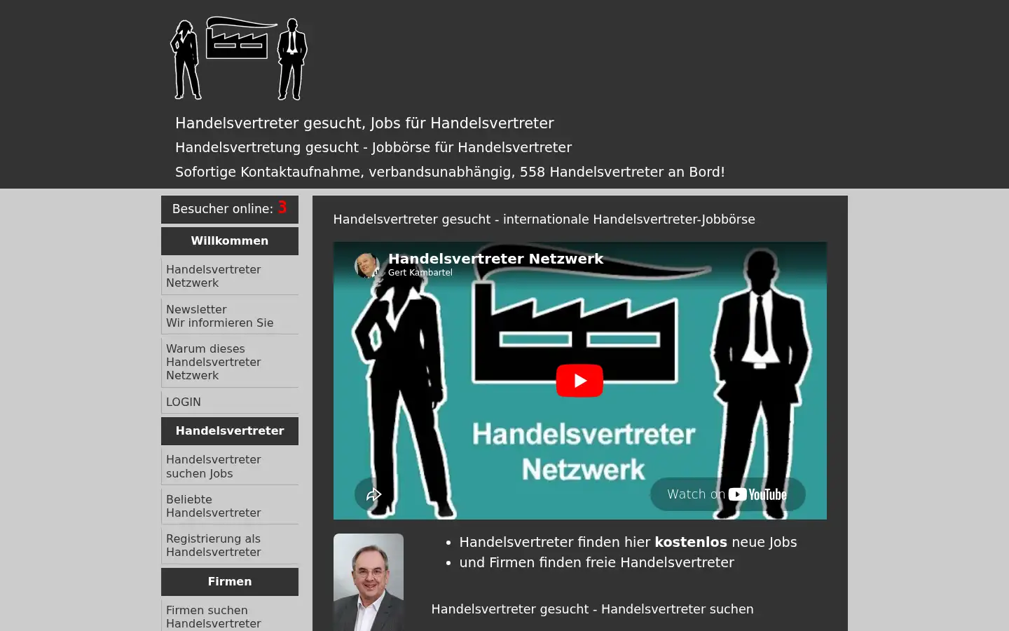 Screenshot of handelsvertreter-netzwerk.de