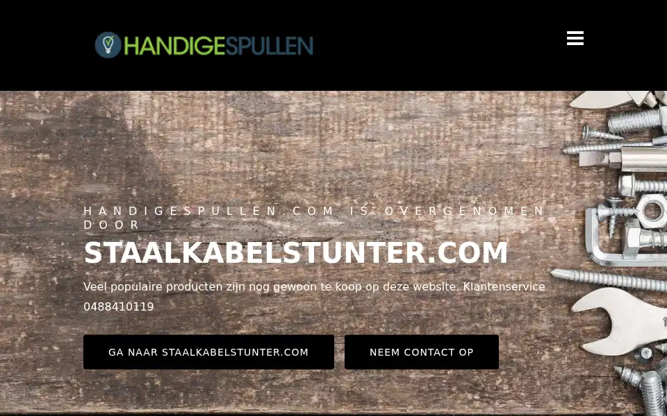 Screenshot of handigespullen.com
