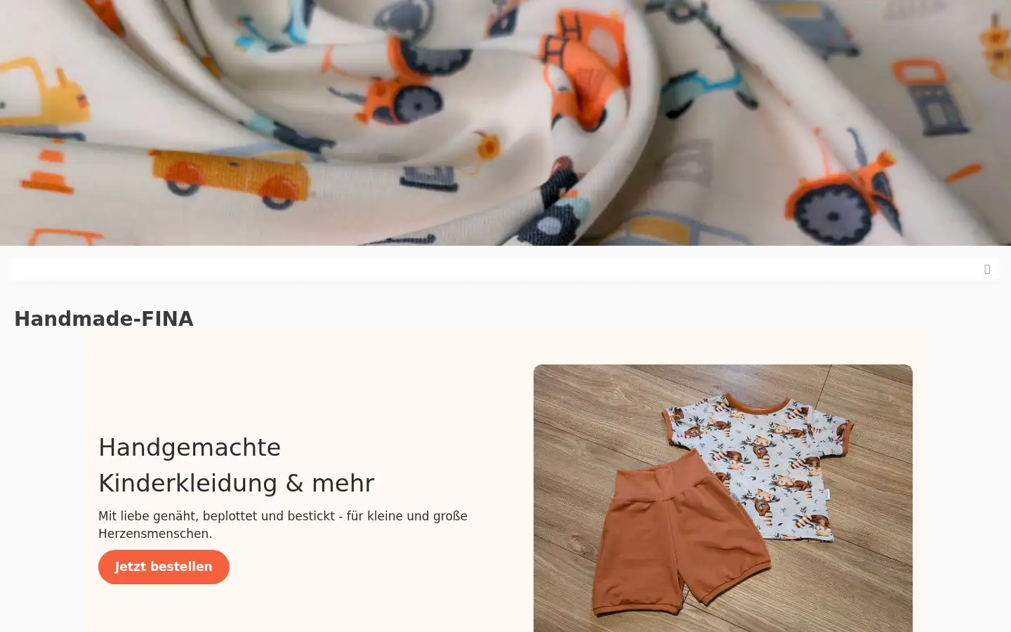 Screenshot of handmade-fina.de